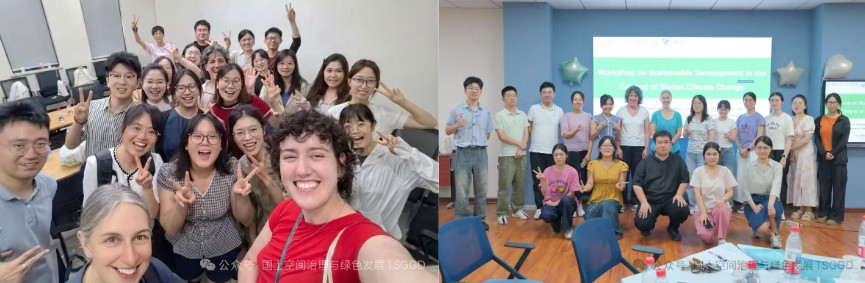 Workshop participants stood together and smiling